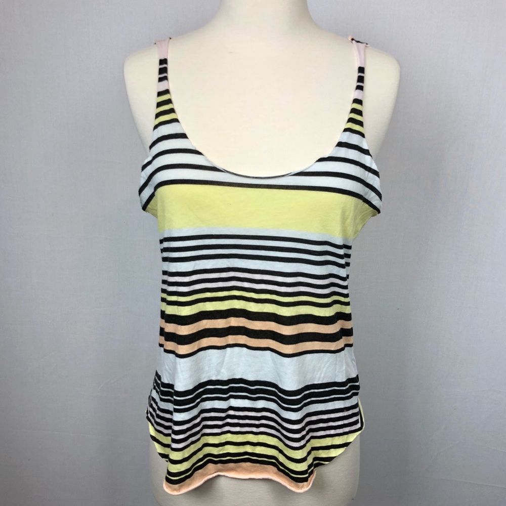 Urban outfitters Striped cut off tank top